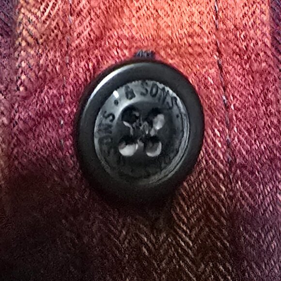 &Sons Trading Co. LOGGER Flannel Shirt - Red Blue Plaid - Sz L* - Picture 5 of 7